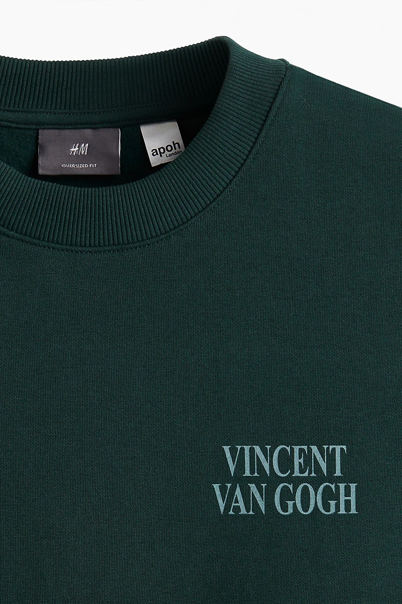 Oversized Printed Sweatshirt