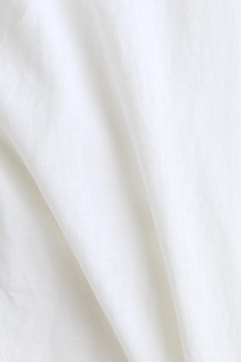 Oversized Linen-Blend Shirt