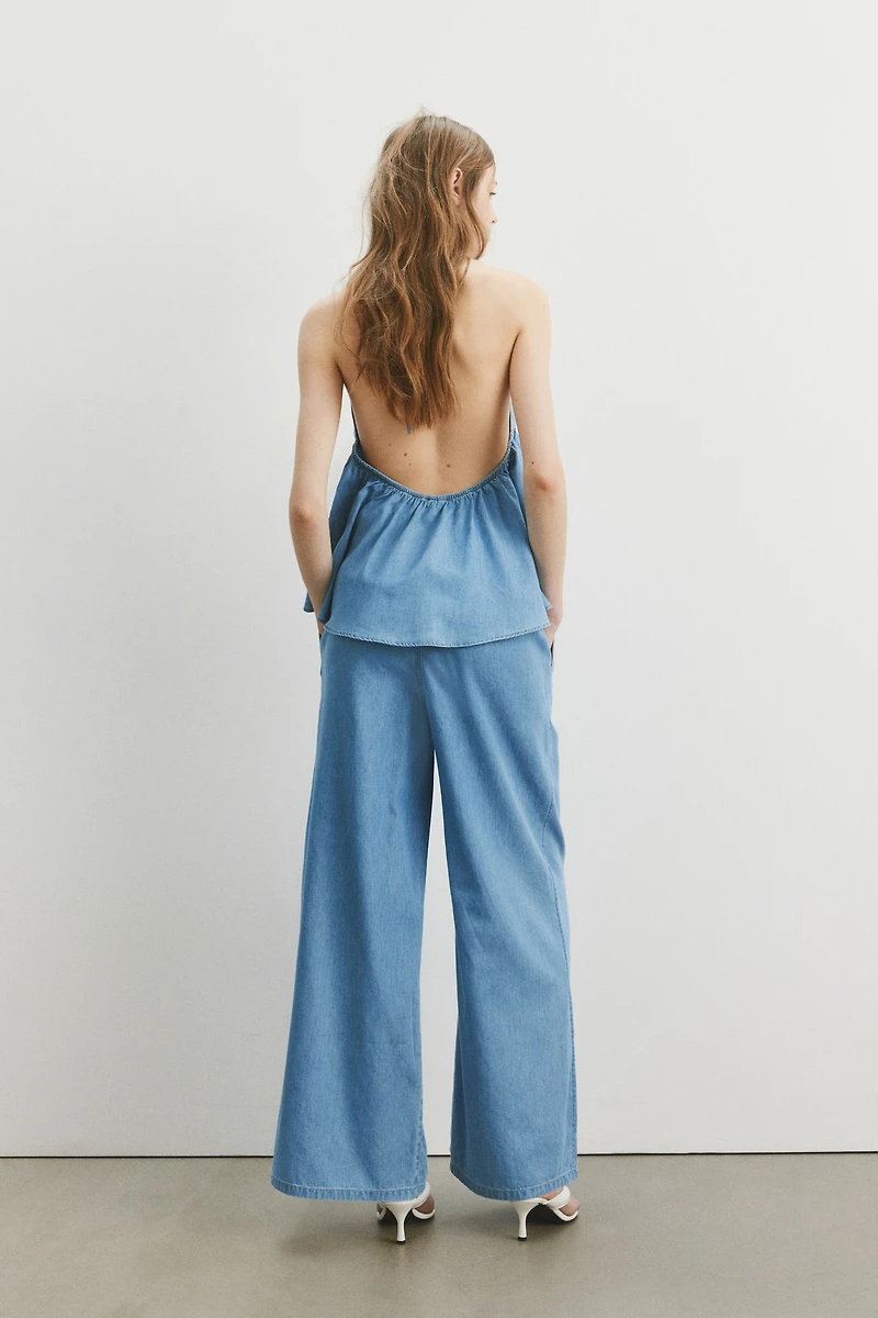 Pull-On Denim Pants