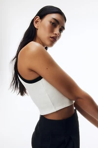 Cropped Ribbed Tank Top