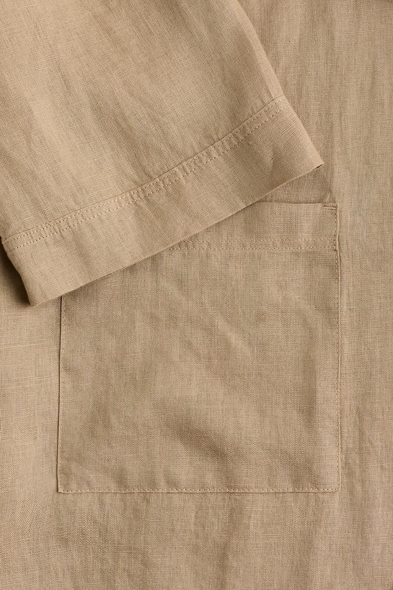 Washed Linen Robe