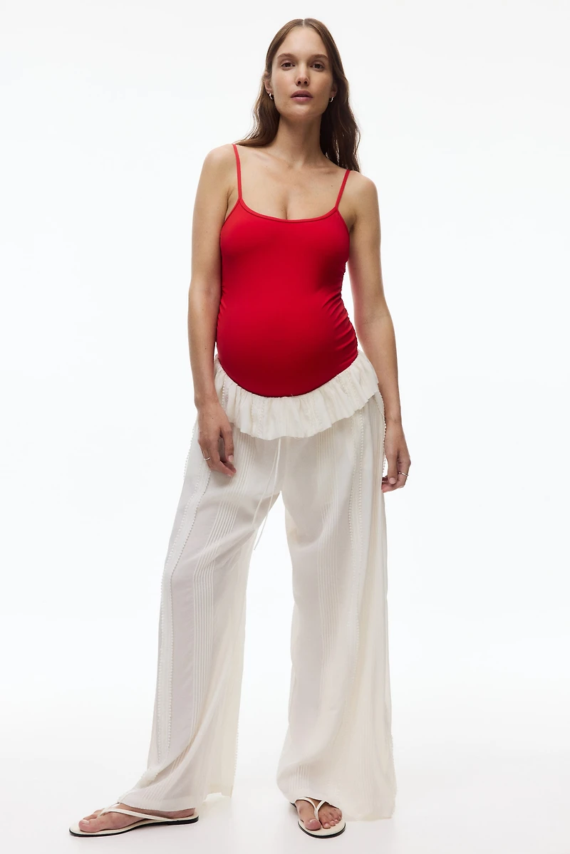MAMA Padded-Cup High-Leg Swimsuit