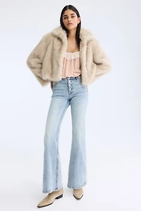 Jean évasé taille haute