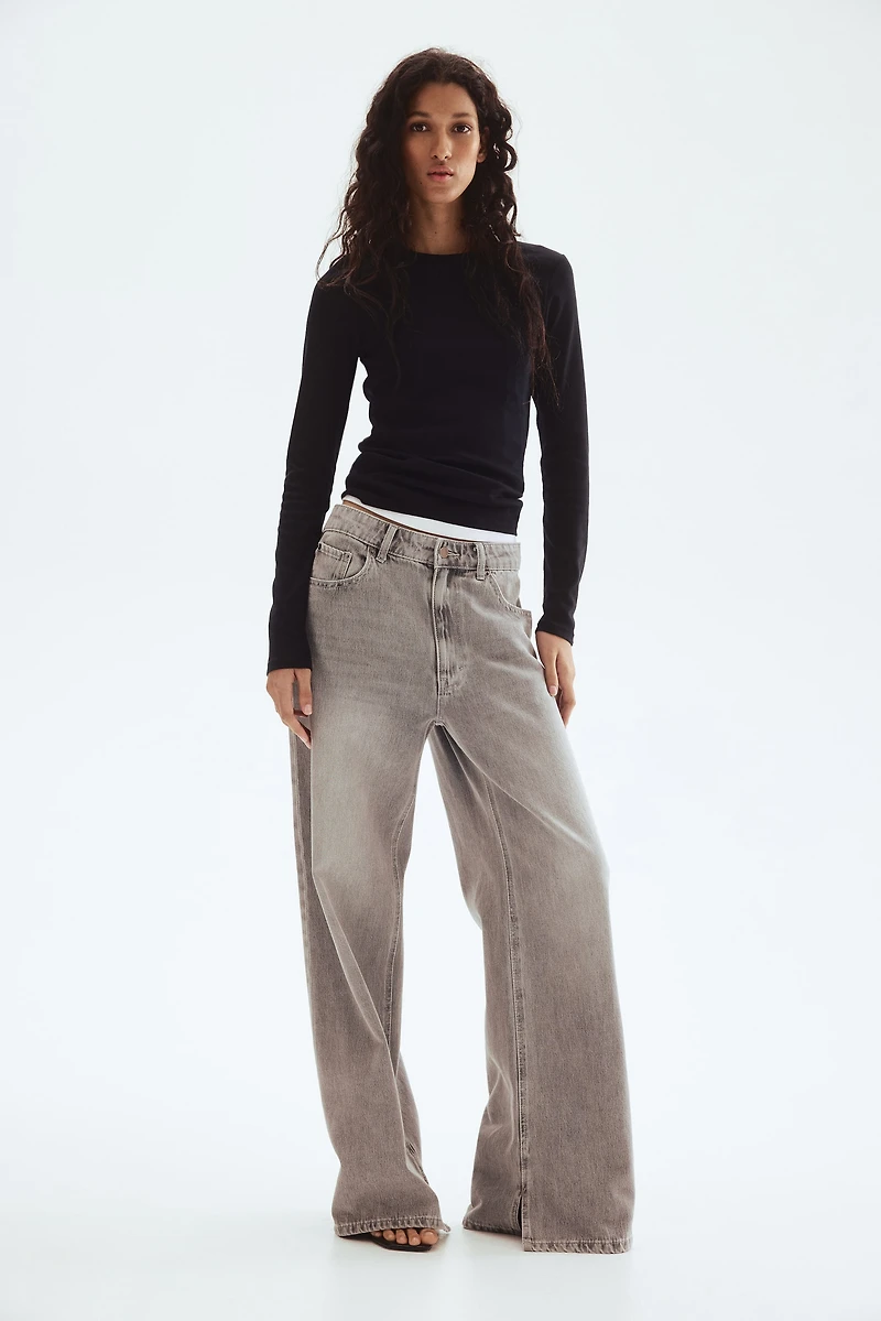 Long-sleeved Jersey Top