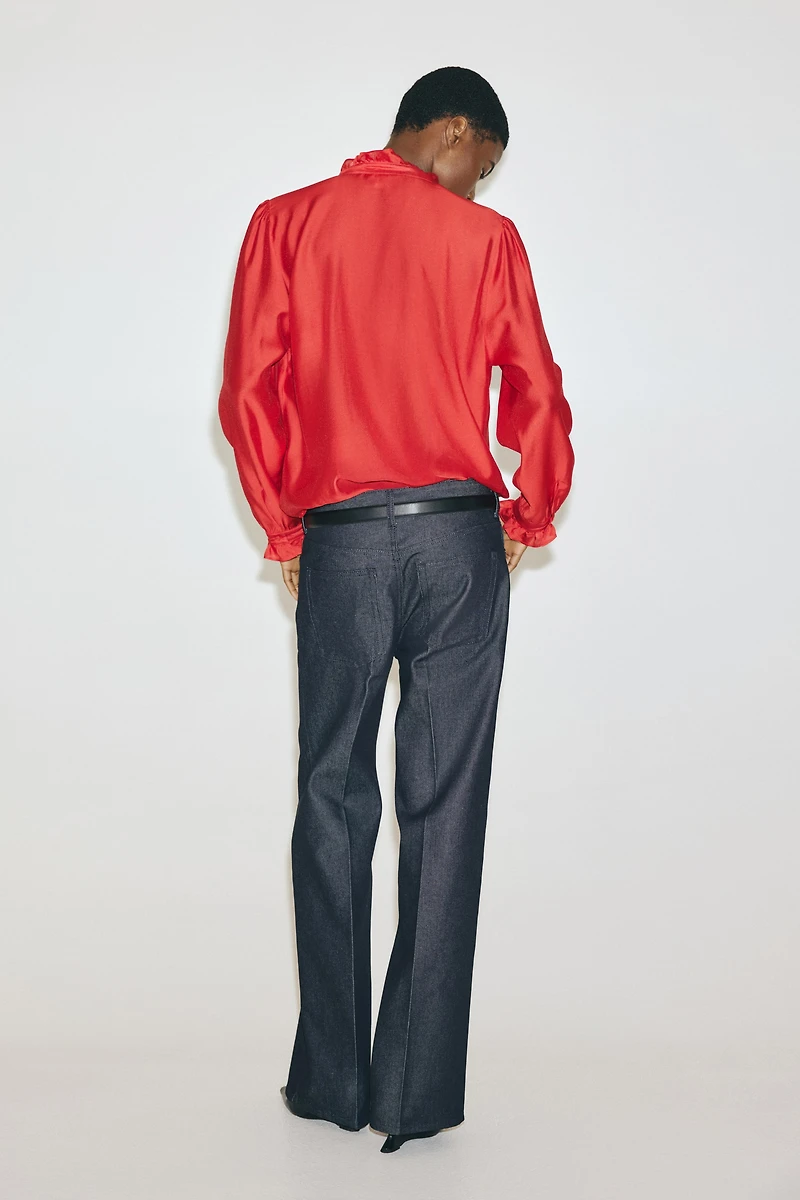 Ruffle-Collar Blouse