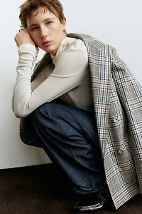 Jean ample taille haute