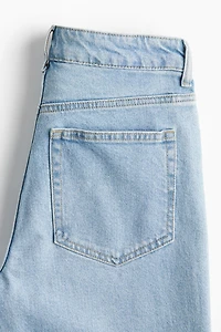 High Rise Slim Straight Ankle Jeans