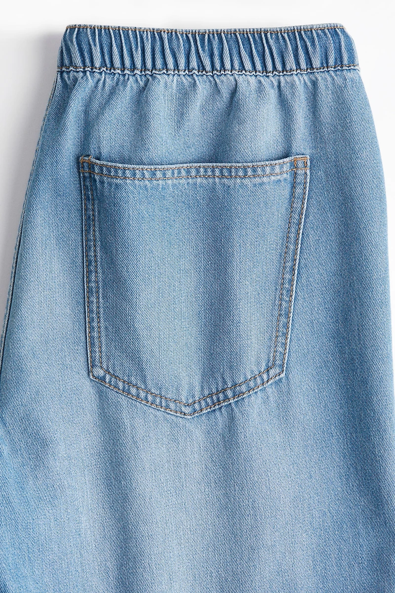 Denim Drawstring Pants