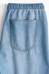 Denim Drawstring Pants