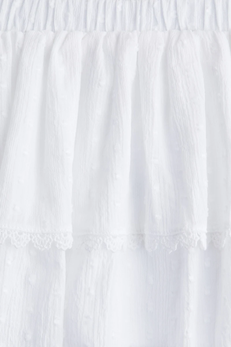 Tiered Cotton Skort