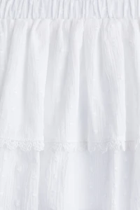 Tiered Cotton Skort