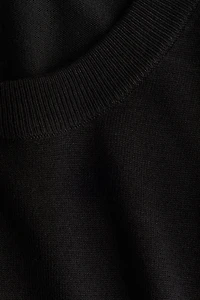 Short Fine-Knit Sweater