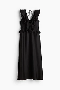 Flounce-trimmed Dress