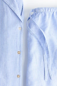 Pyjama en lin mélangé