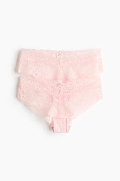 2-Pack Pointelle Thong Briefs