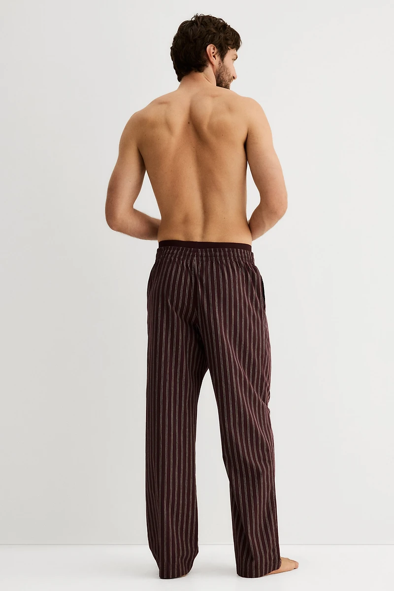 Pantalon décontracté en popeline