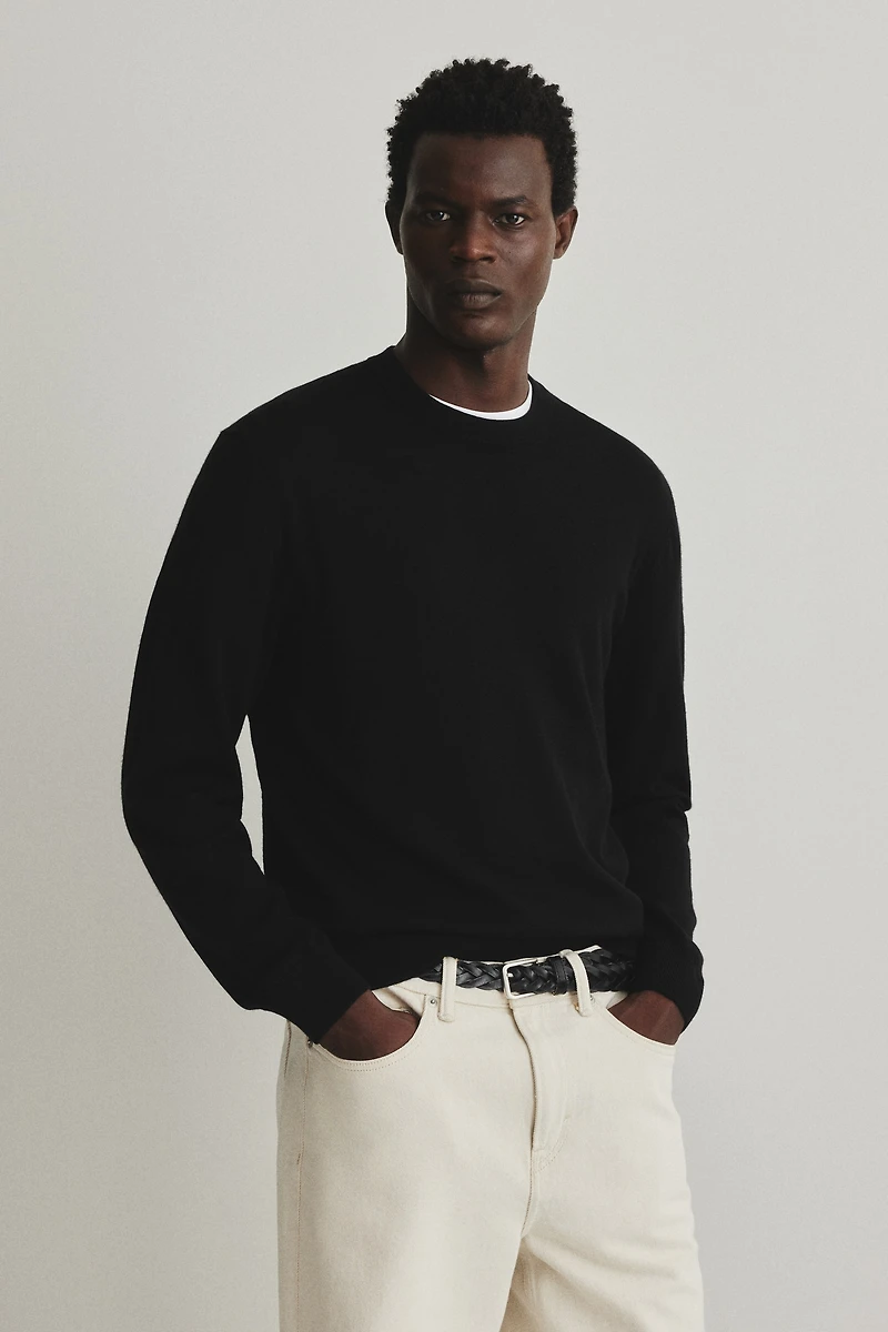 Regular-Fit Merino Wool Sweater