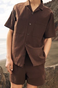Cotton Pajama Shirt and Shorts