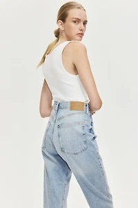 Jean Taille Très Haute Longueur Cheville