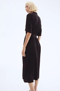 Tie-belt Shirt Dress