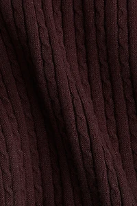 Haut en tricot torsadé