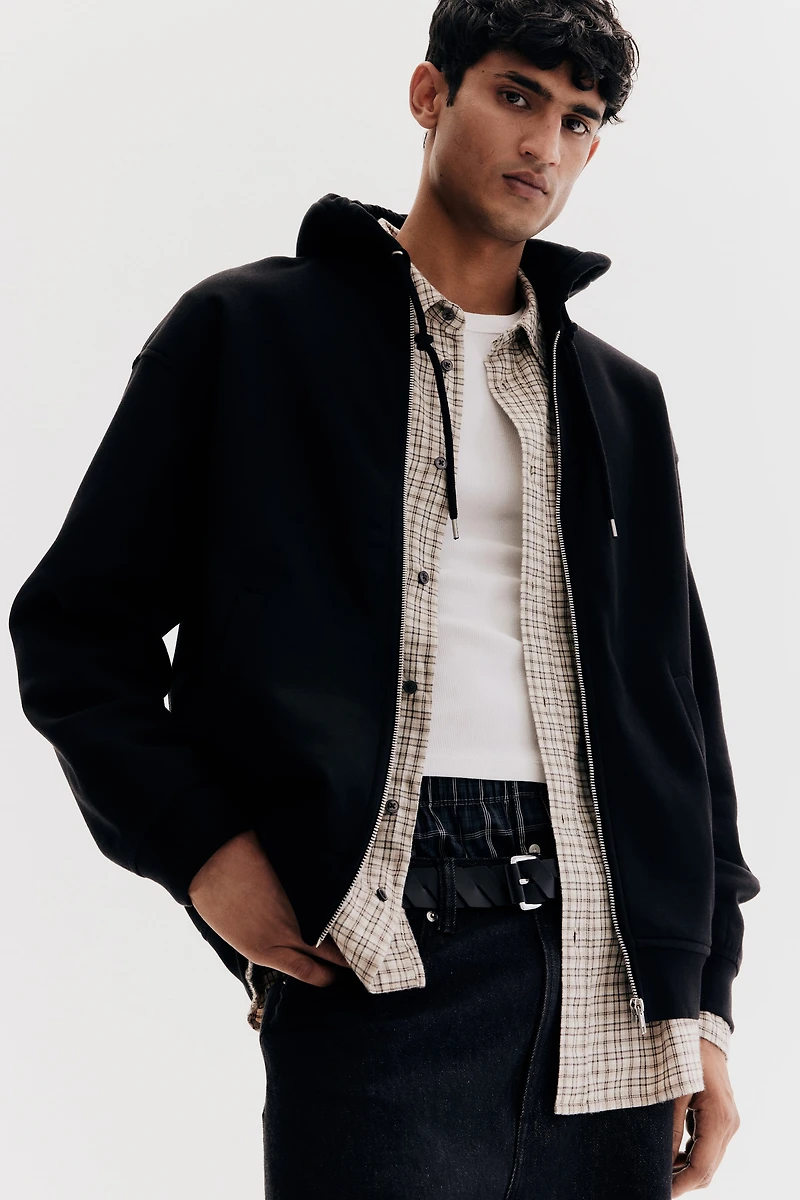 Loose Fit Hooded Jacket