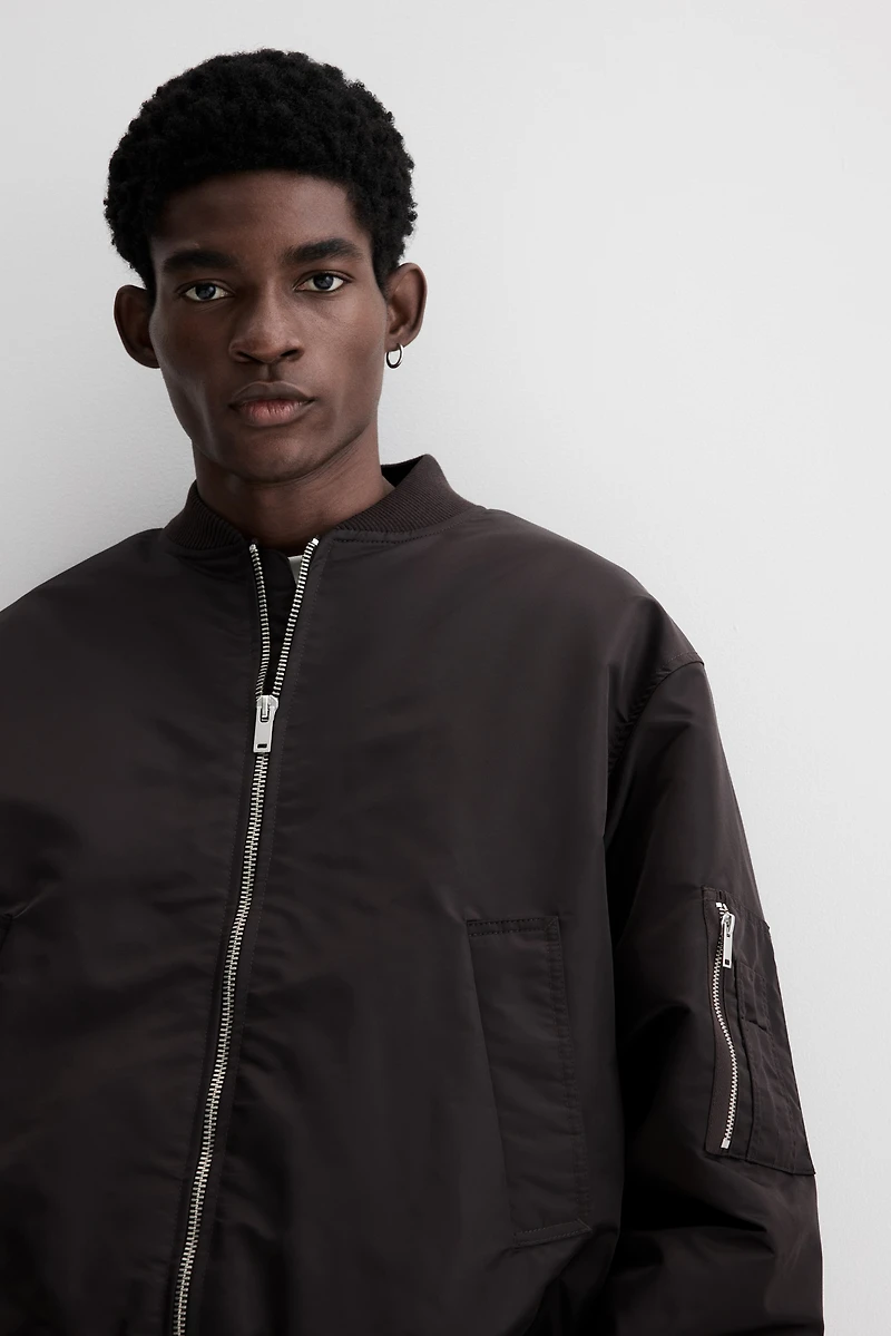 Nylon Bomber Jacket