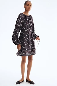 Oversized Tie-Belt Dress