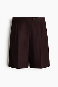 Short Bermuda en lin mélangé