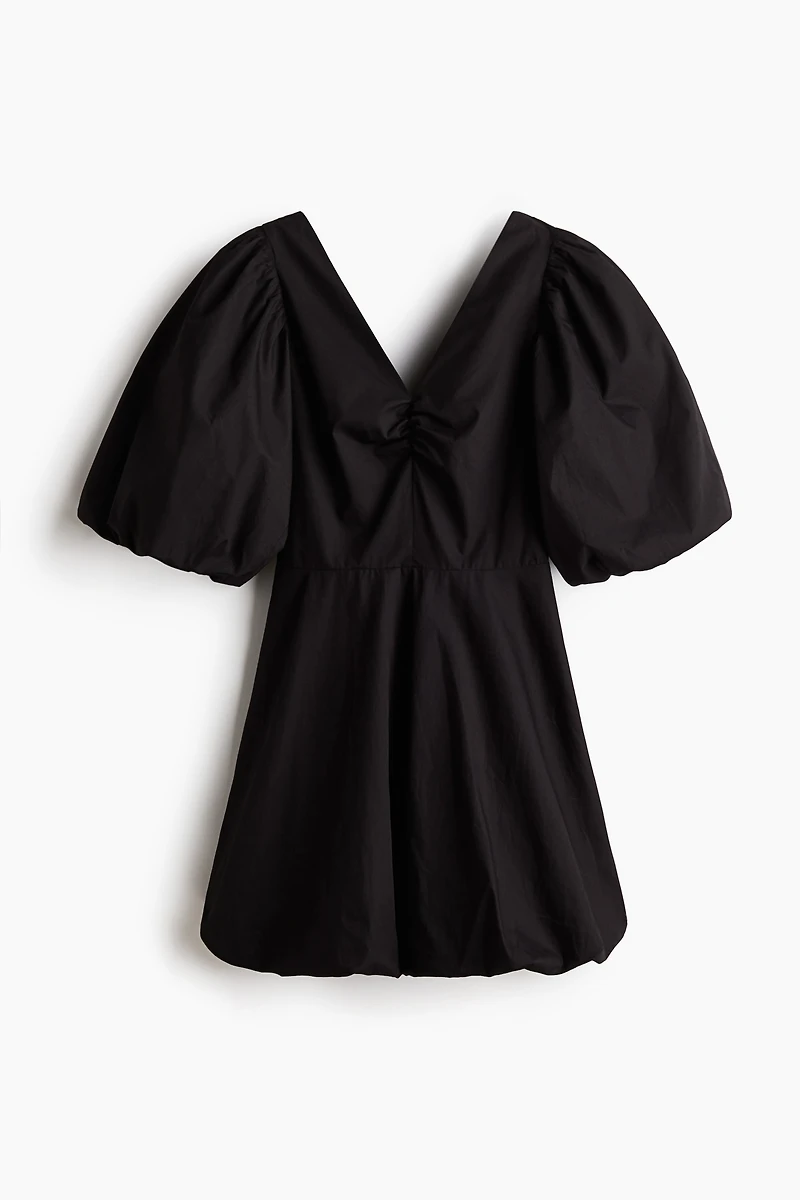 Tie-back Puffy Dress