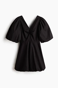 Tie-back Puffy Dress