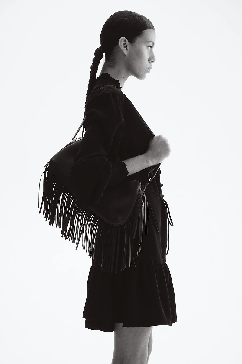 Robe chemisier à volants