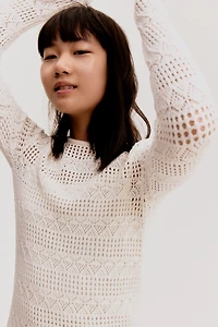 Crochet-Look Dress