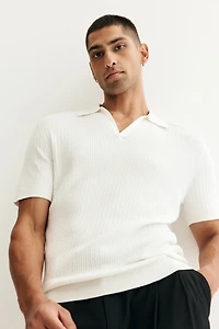 Polo classique en tricot torsadé