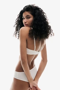 Padded Microfiber Balconette Bra