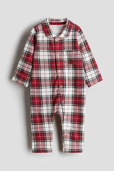 Pajama Jumpsuit with Collar
