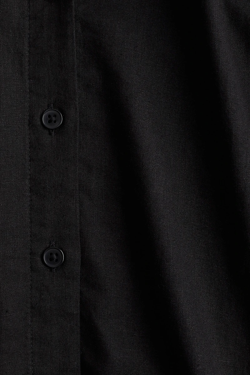 Linen-Blend Shirt