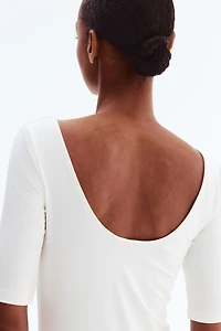Ballerina-Neckline Top