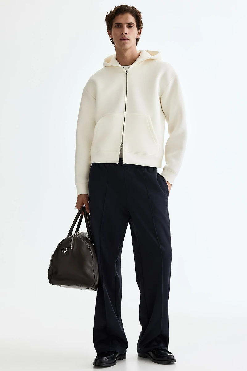 Loose-Fit Scuba Hooded Jacket