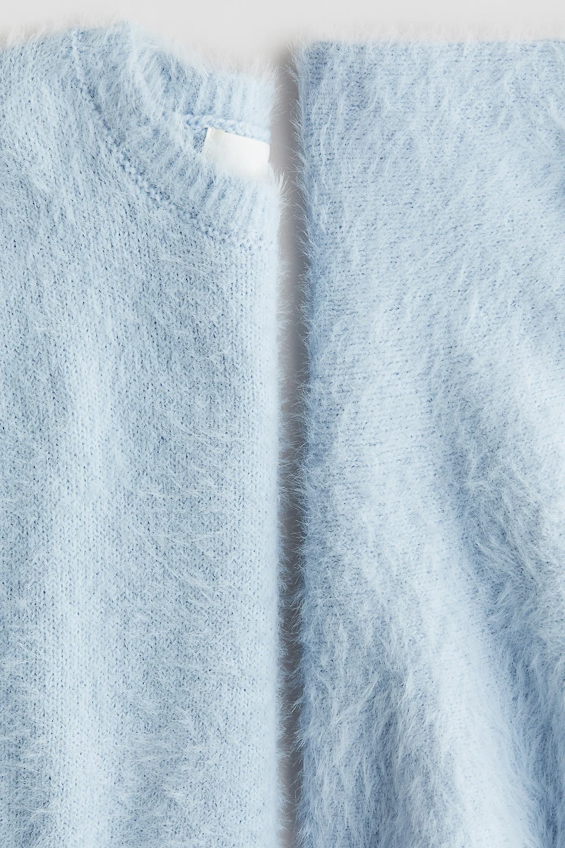 2-piece Fluffy Knit Set