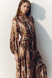 Printed Tiered Dress