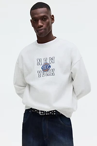 Oversized Printed Sweatshirt