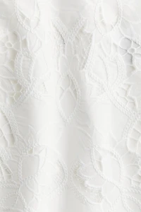 Skirt with Eyelet Embroidery