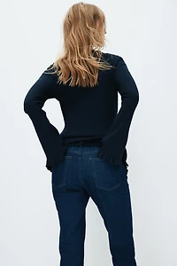 MAMA Slim Straight Ankle Jeans