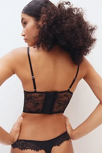 Bustier coussiné en dentelle