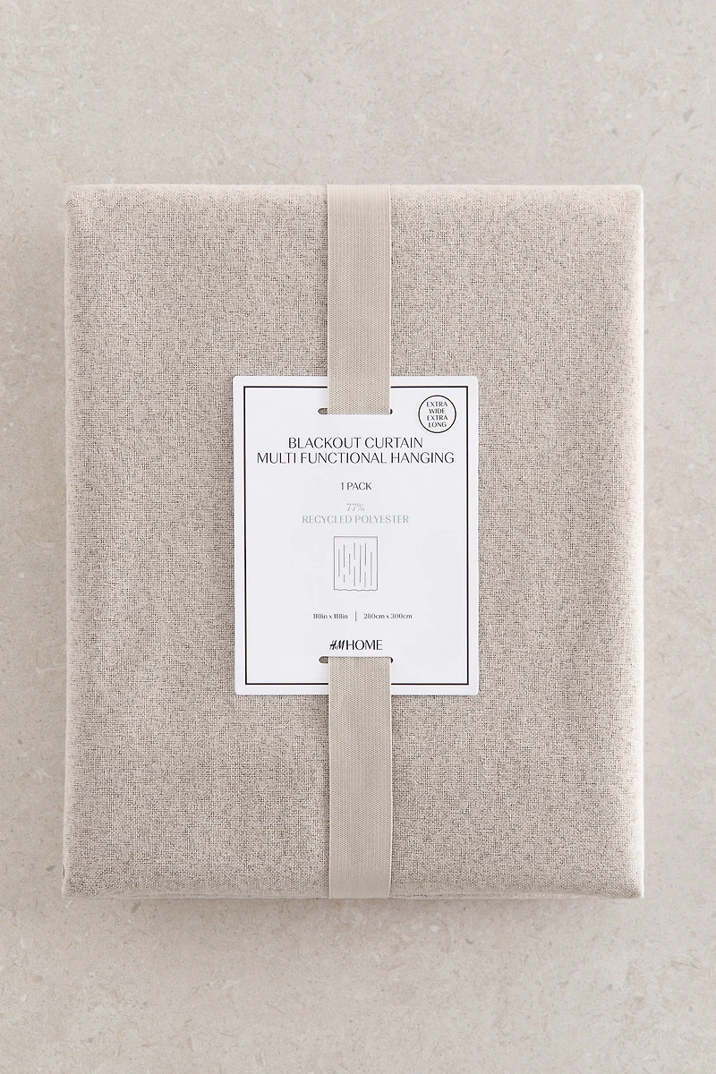 Single-Pack Wide Blackout Curtain Panel