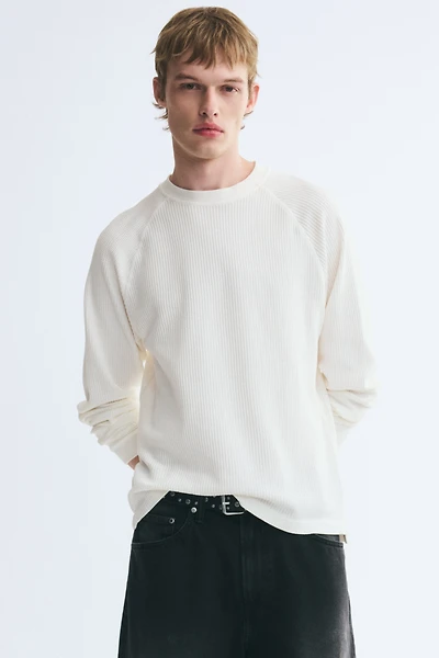 Regular-Fit Waffled Shirt