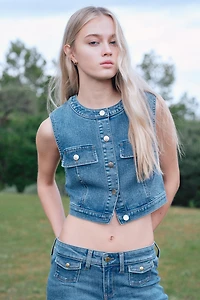 Denim Crop Top