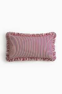 Ruffle-Trimmed Cotton Pillowcase