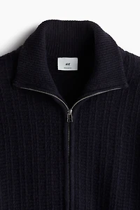 Regular Fit Textured-Knit Cardigan